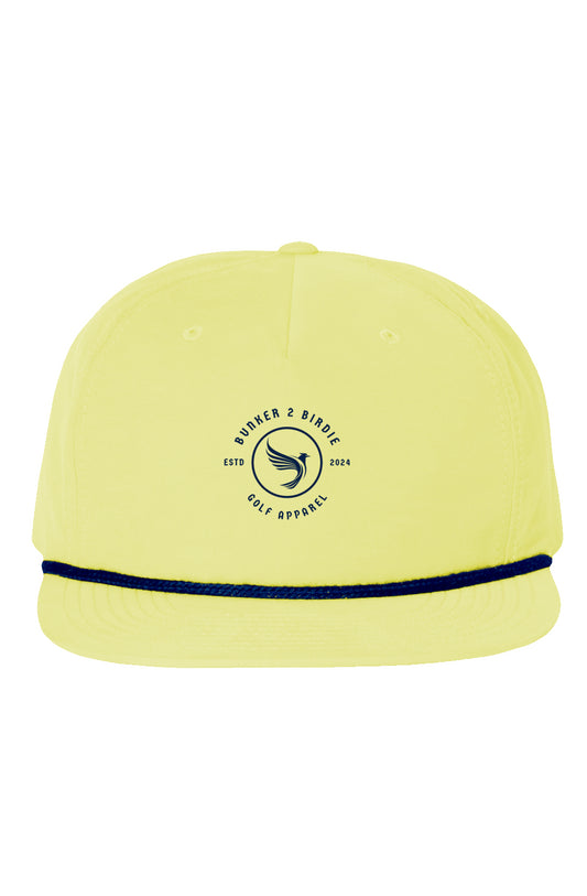 Bunker 2 Birdie Golf 5 Panel Rope Hat