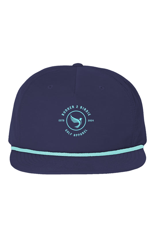 Bunker 2 Birdie Golf 5 Panel Rope Hat