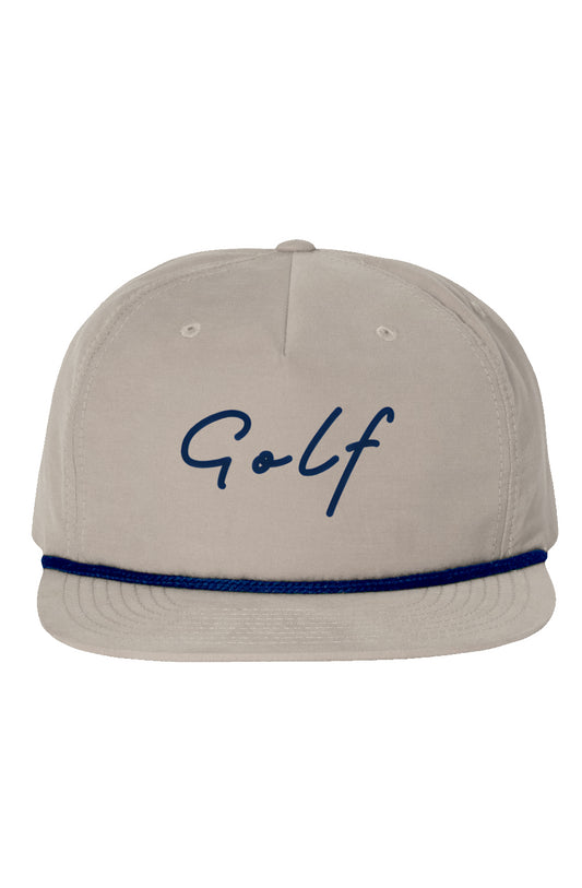 Bunker 2 Birdie Golf 5 Panel Rope Hat