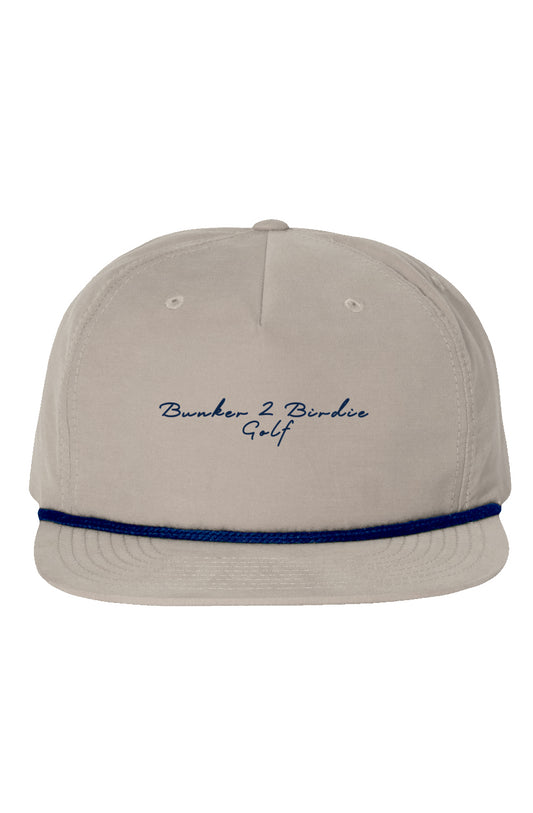 Bunker 2 Birdie Golf 5 Panel Rope Hat