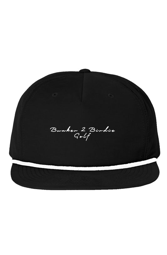 Bunker 2 Birdie Golf 5 Panel Rope Hat